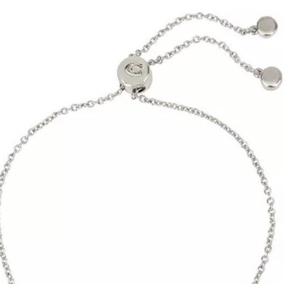 Coach Pave Pink Bow Slider Bracelet - Picture 3 of 5